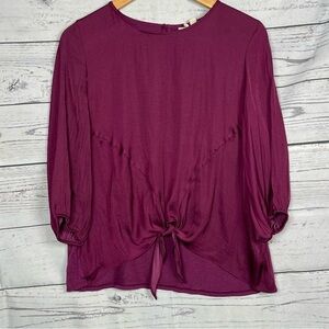 DOLAN Top Tie knot Size S 3/4 sleeve